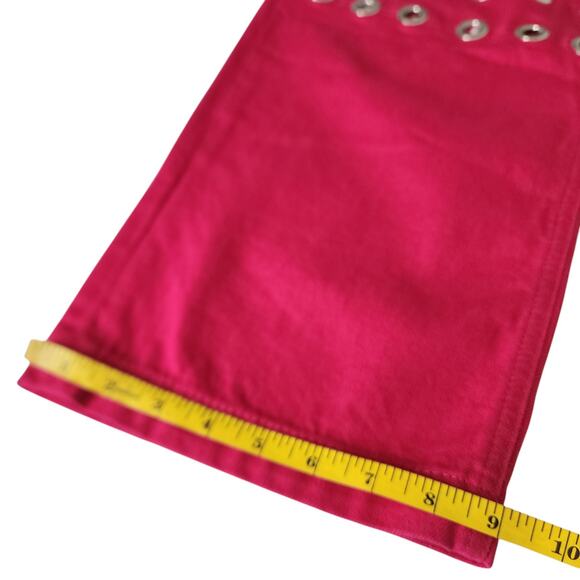 BDG Urban Outfitters Womens Maxo Grommet Cargo Jeans Size 28 Pink Denim Utility - Picture 16 of 16